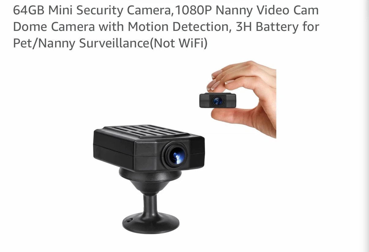 1080P HD Mini Camera with Motion Detection