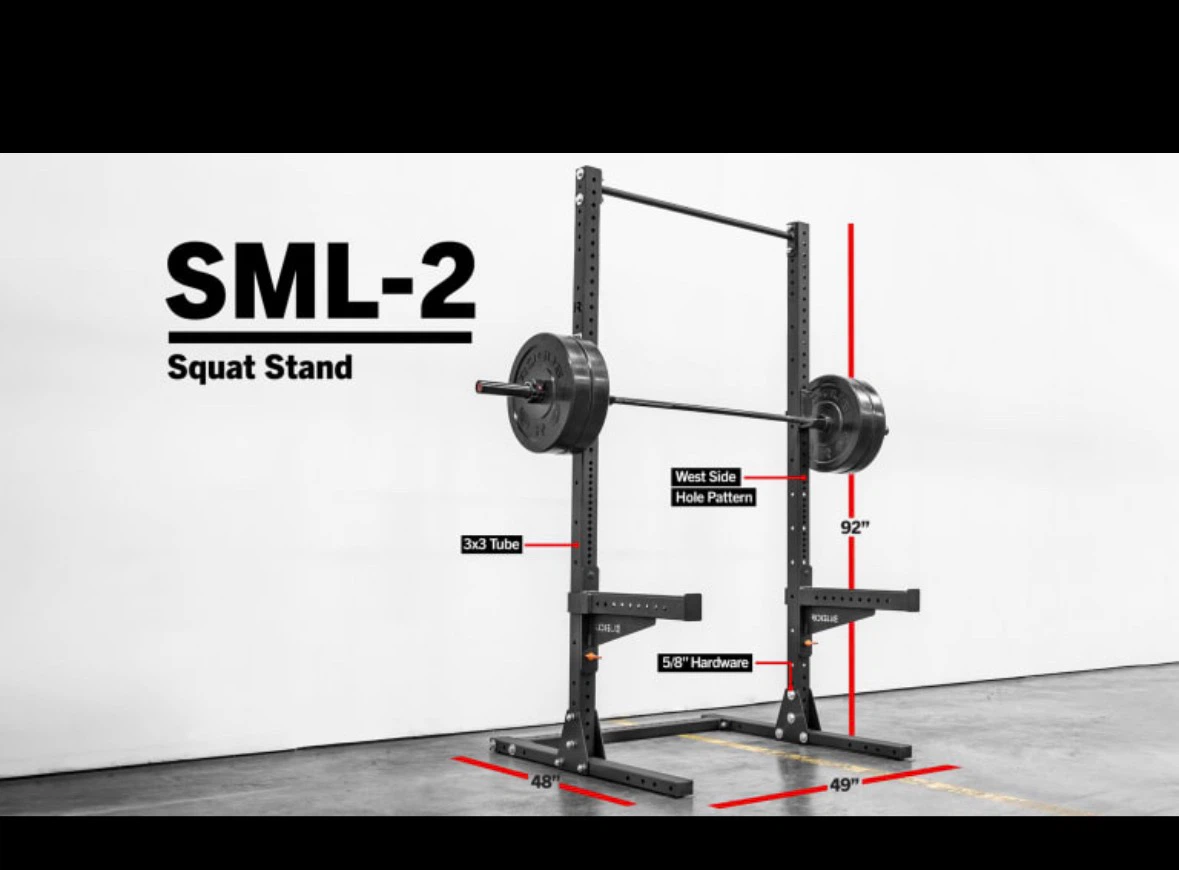 Rogue SML-2 90” Monster Lite Full Home Gym Setup