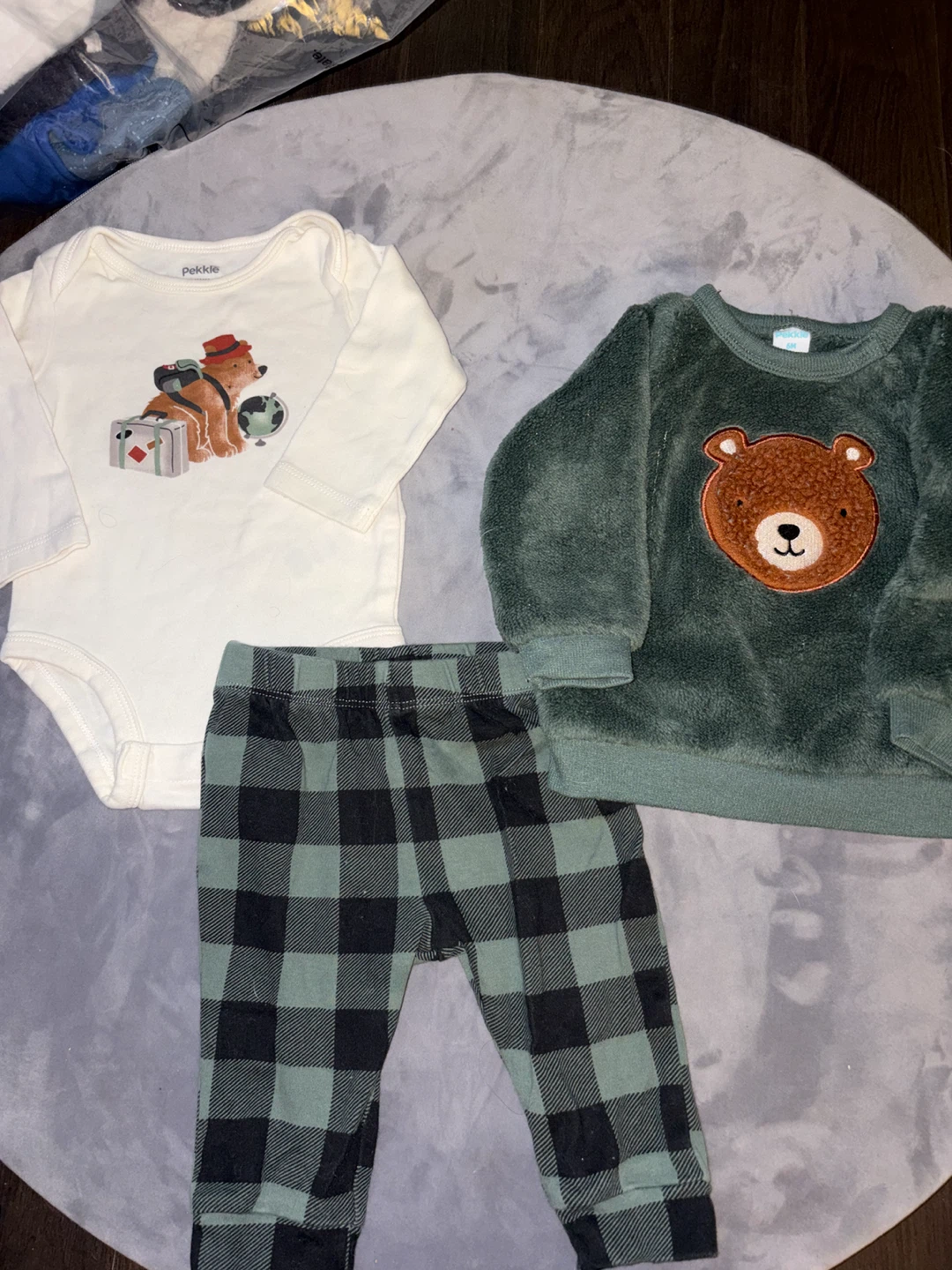 Ensemble 3 pièces Pekkle bébé 6 mois