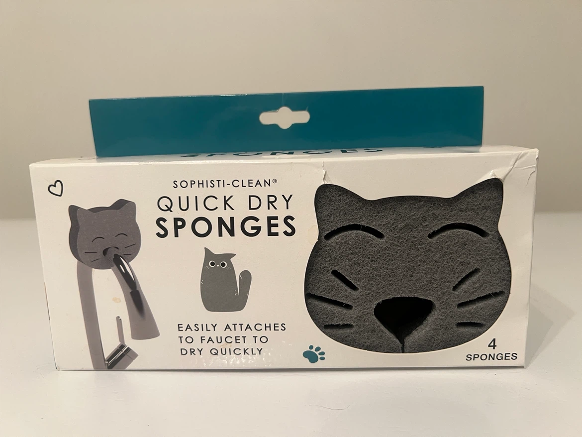 Quick Dry Sponges-Cats🐈‍⬛