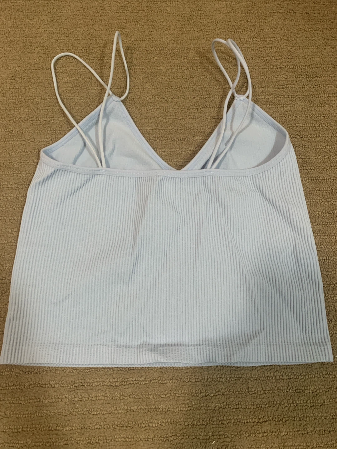 Light Blue Ribbed Cami Top - photo 2