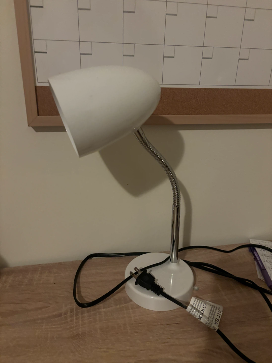 White Adjustable Desk Lamp
