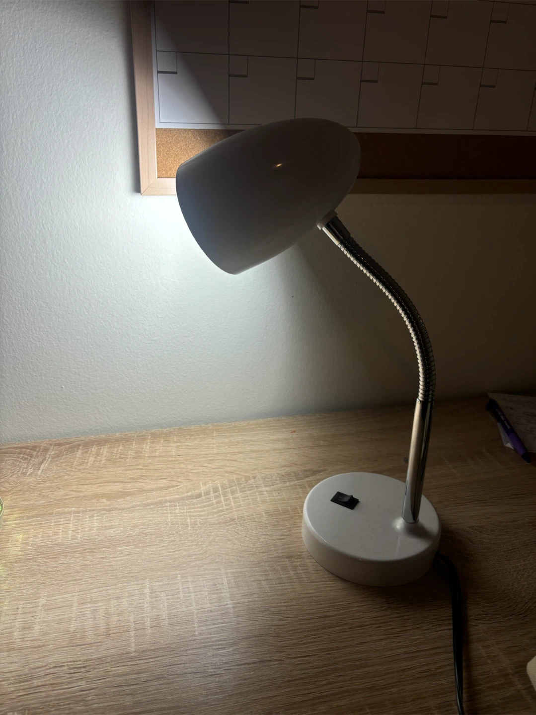 White Adjustable Desk Lamp - photo 2
