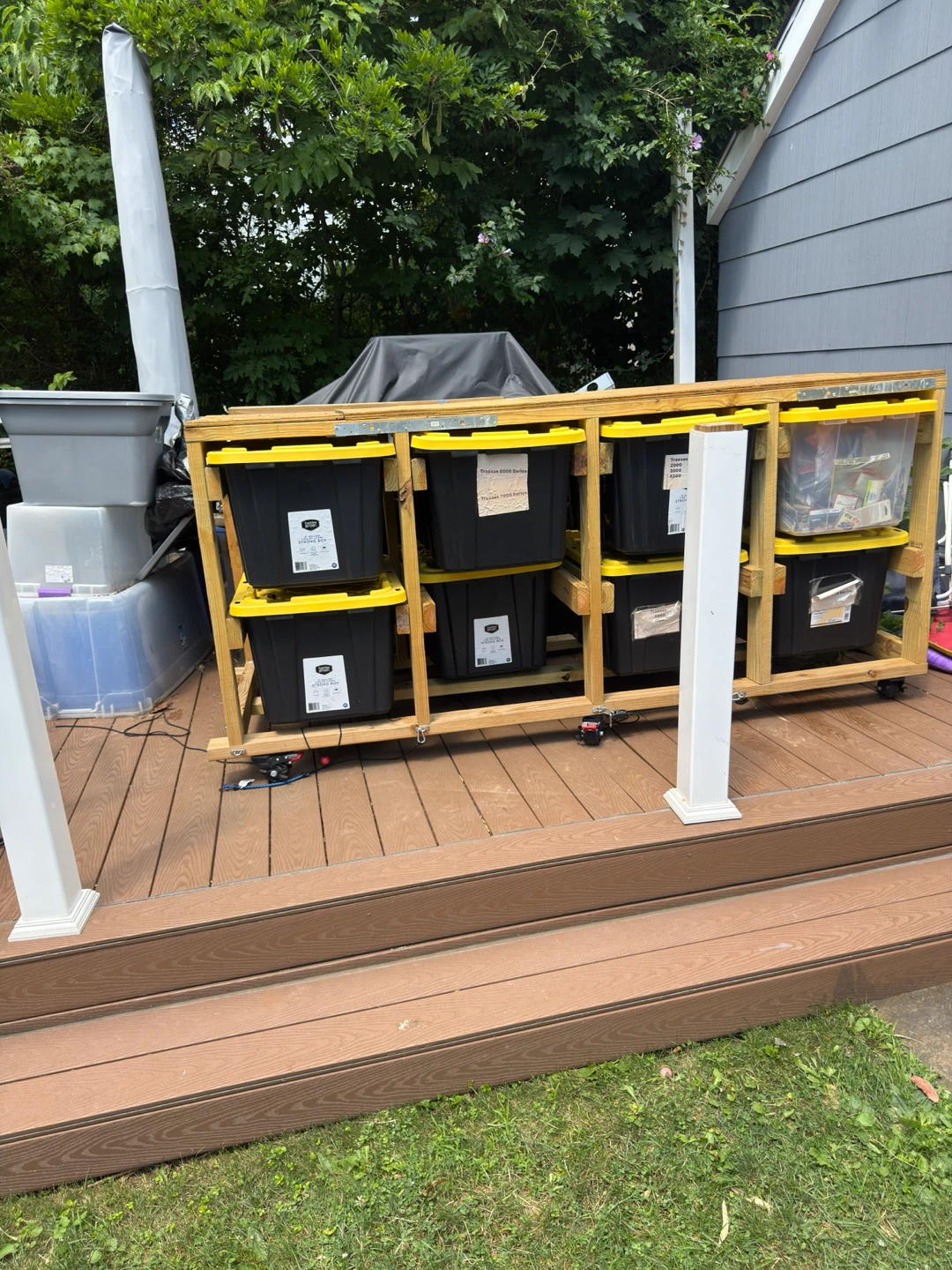 8- 27 Gallon Tote storage.