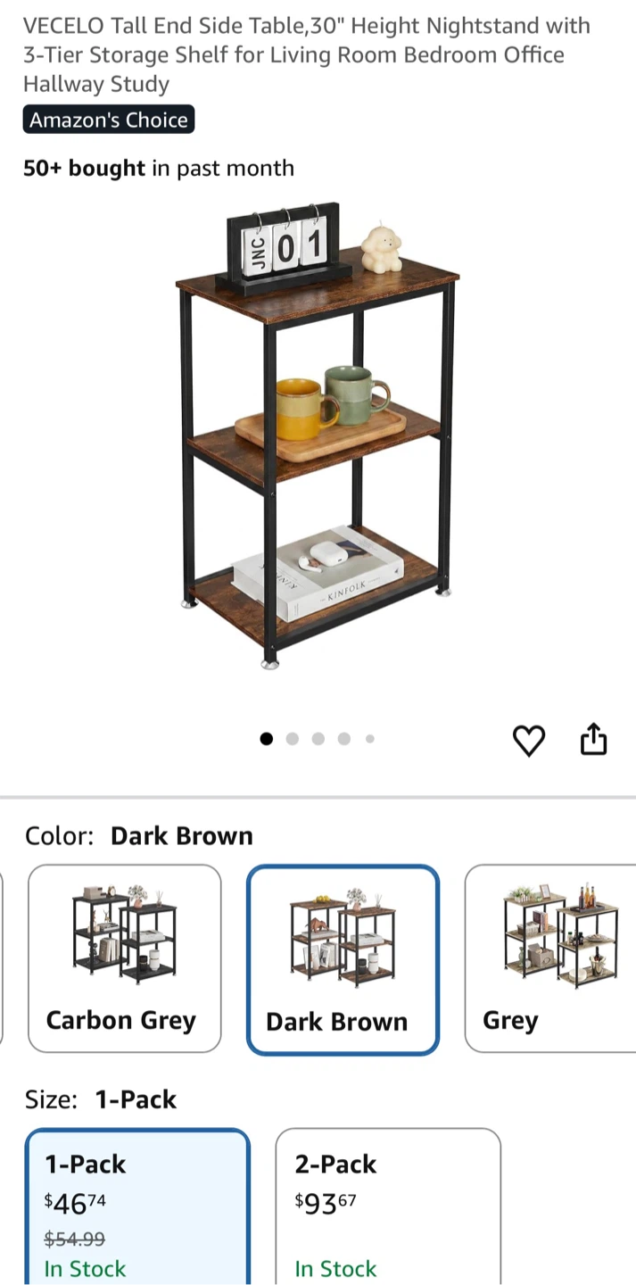 [MOVE-OUT SALE] Side Table +  6-Drawer Dresser Set - photo 3