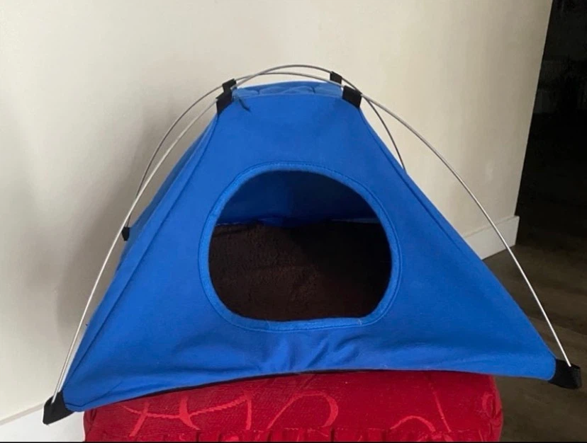Blue Pet Tent with Brown Pad - photo 3