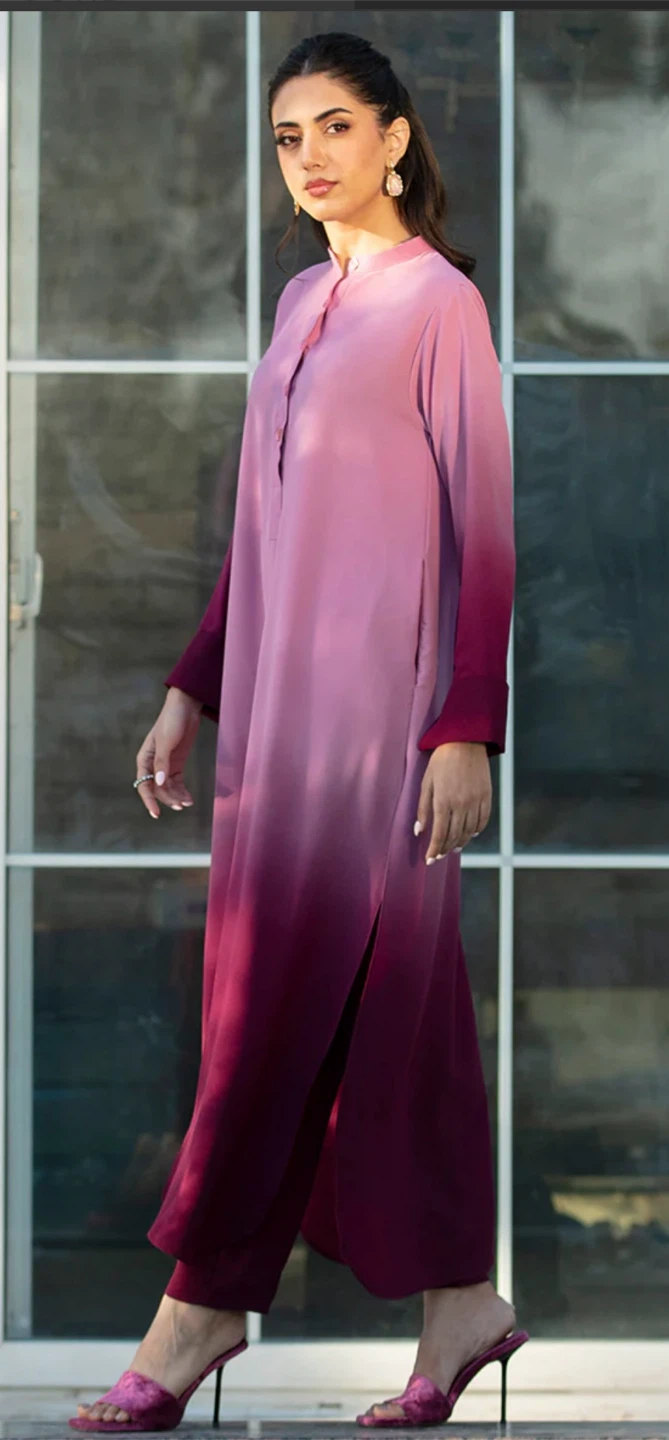 Women's Ombre Tunic and Pants Set - photo 3
