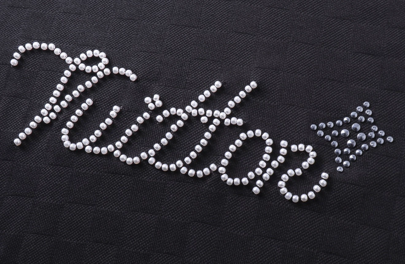 Louis Vuitton Rhinestone Logo T-Shirt Black - photo 2