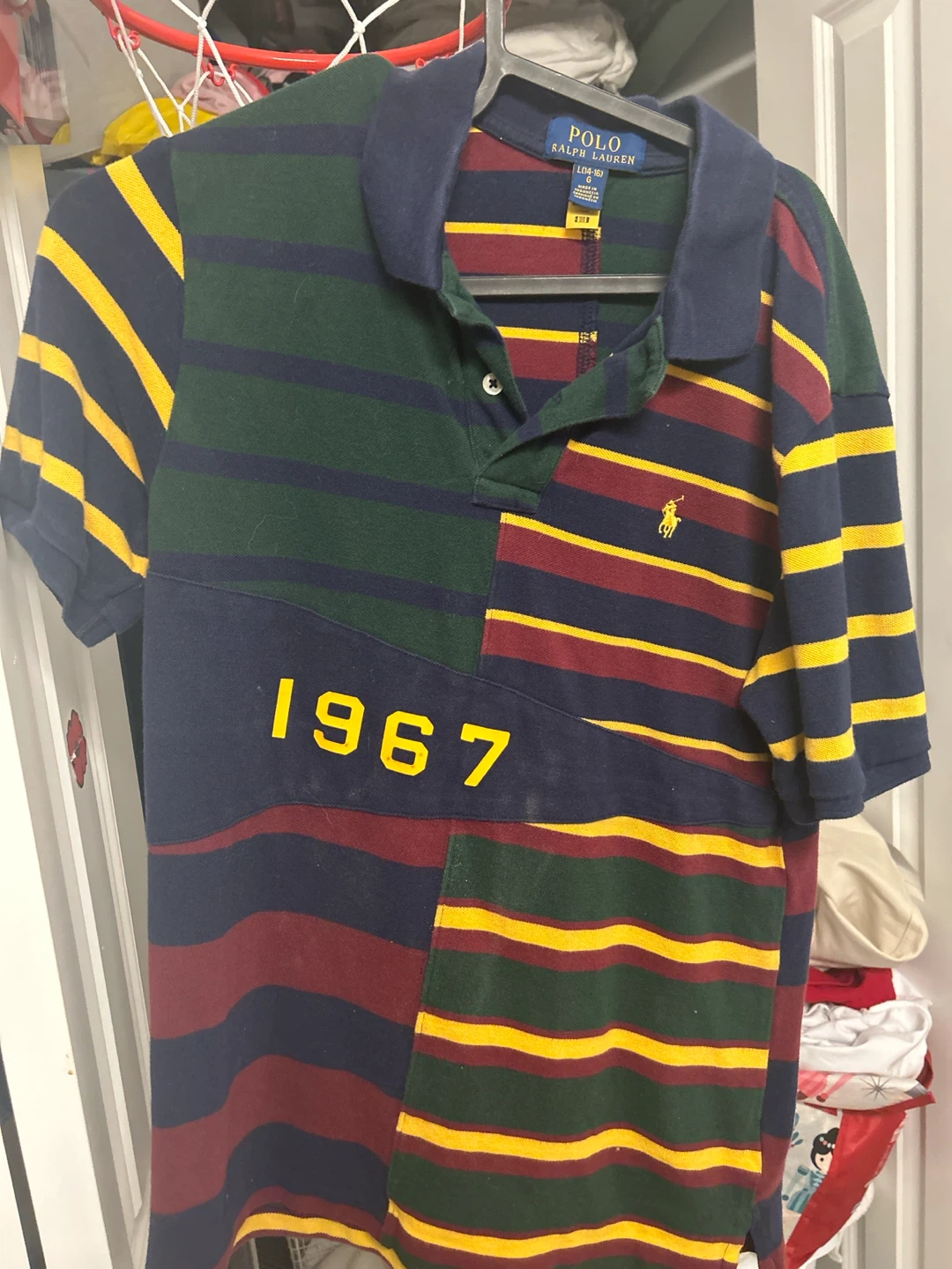 Polo Ralph Lauren "1967" Striped Rugby Shirt (Size L/G)