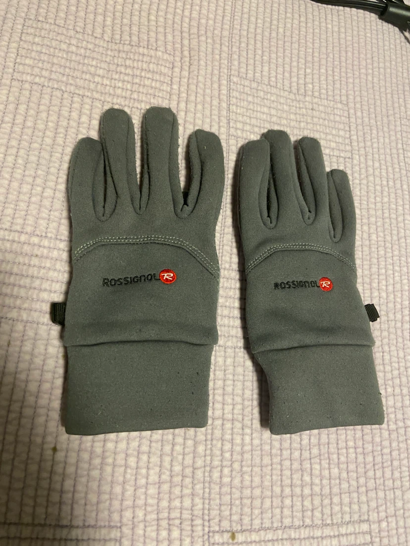 Grey Gloves with Grip and Touchscreen Compatibility