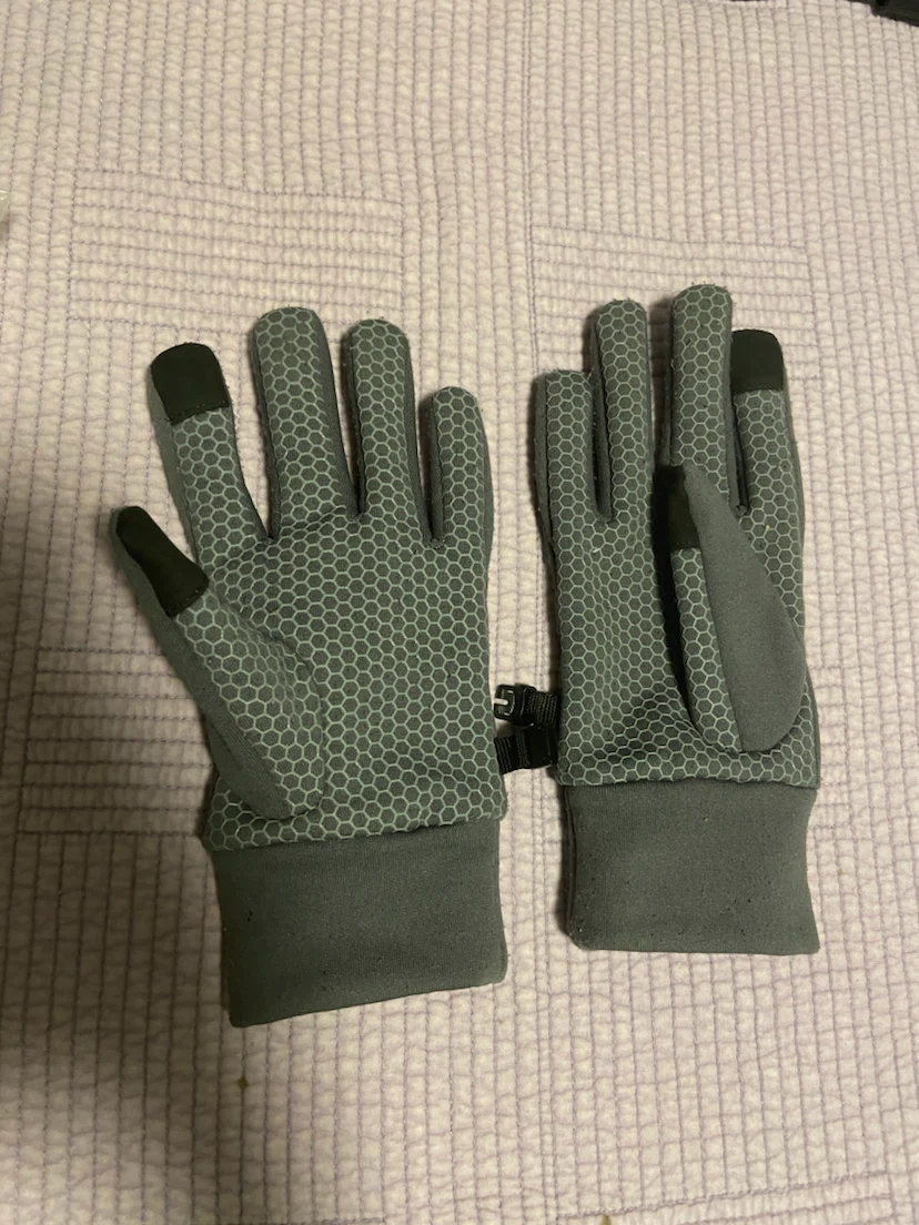 Grey Gloves with Grip and Touchscreen Compatibility - photo 2