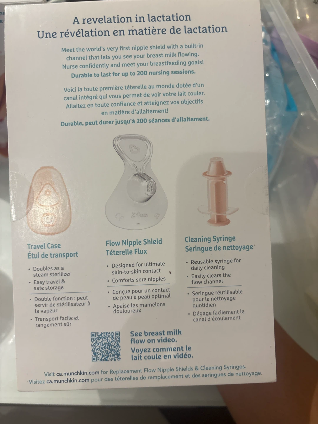 Munchkin Flow Silicone Nipple Shield + Travel Case (24mm) - photo 3