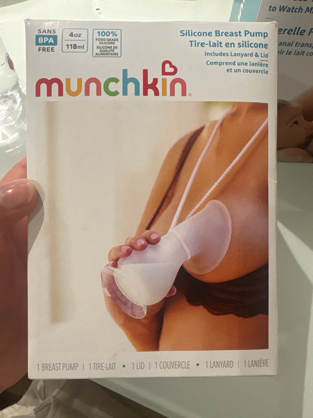Munchkin Silicone Manual Breast Pump 4oz