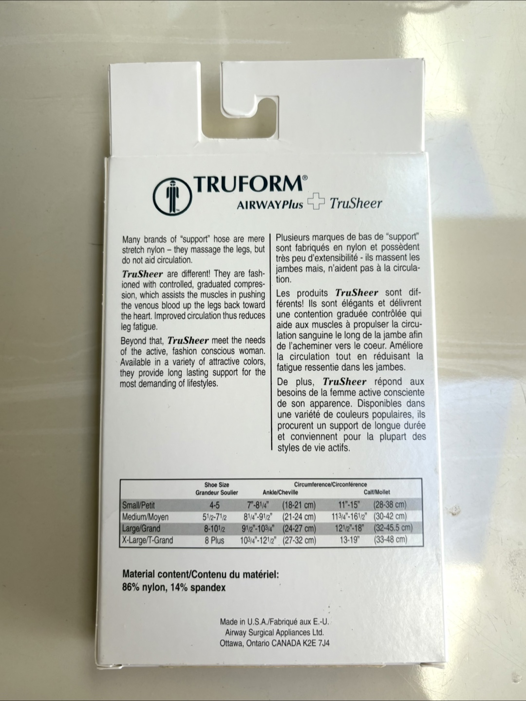 Truform Graduated Compression Sheer Below-Knee Stockings M Beige - photo 2