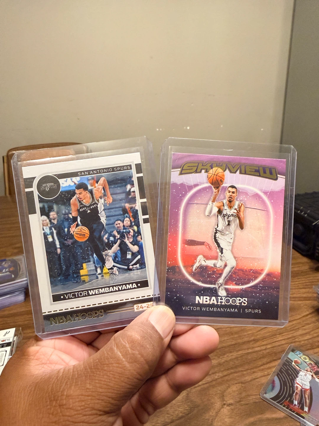 2 Victor Wembanyama NBA Hoops 24-25 Cards