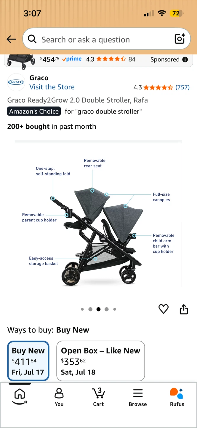 Graco Ready2Grow 2.0 Double Stroller - photo 2