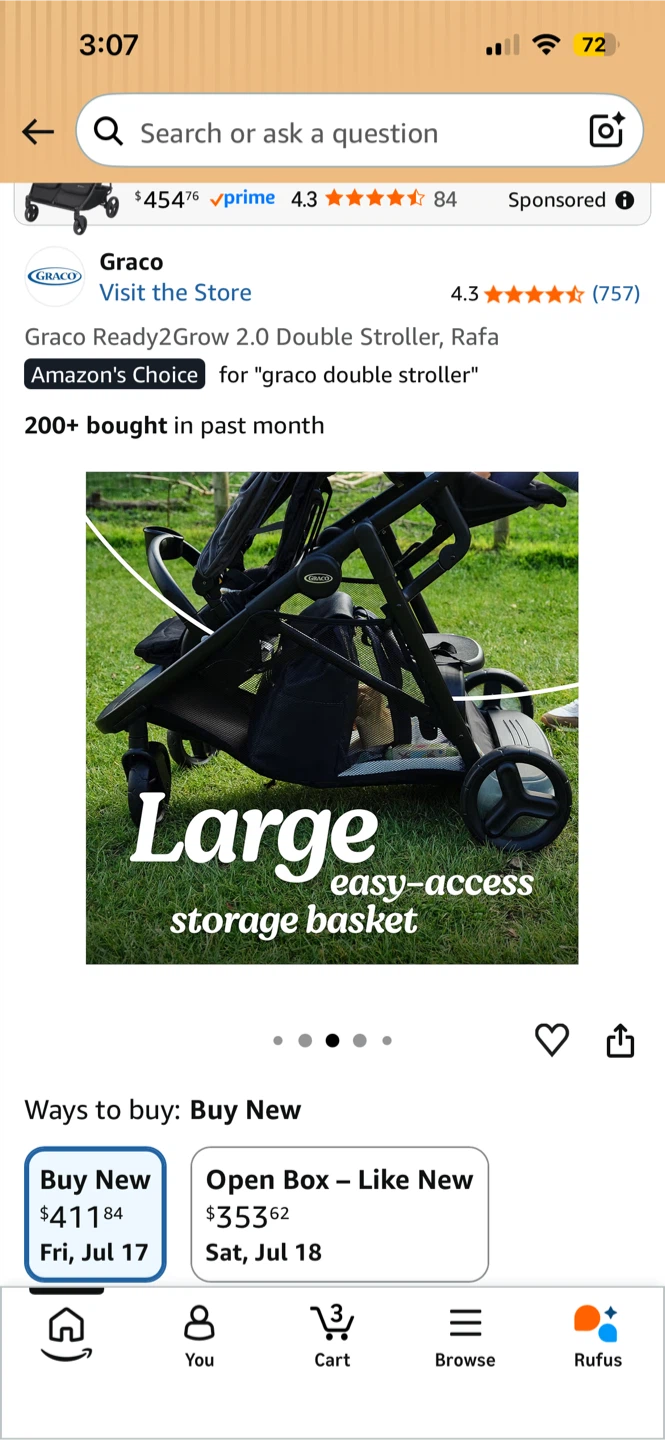 Graco Ready2Grow 2.0 Double Stroller - photo 4