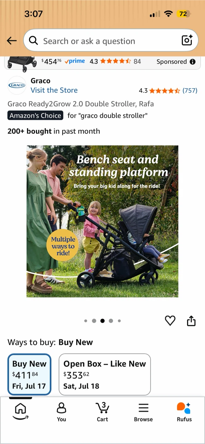 Graco Ready2Grow 2.0 Double Stroller - photo 5
