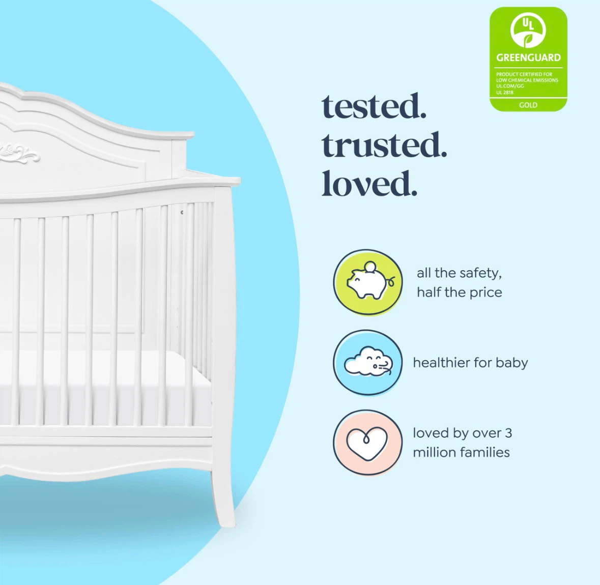 Storkcraft White 4-in-1 Convertible Crib - photo 3