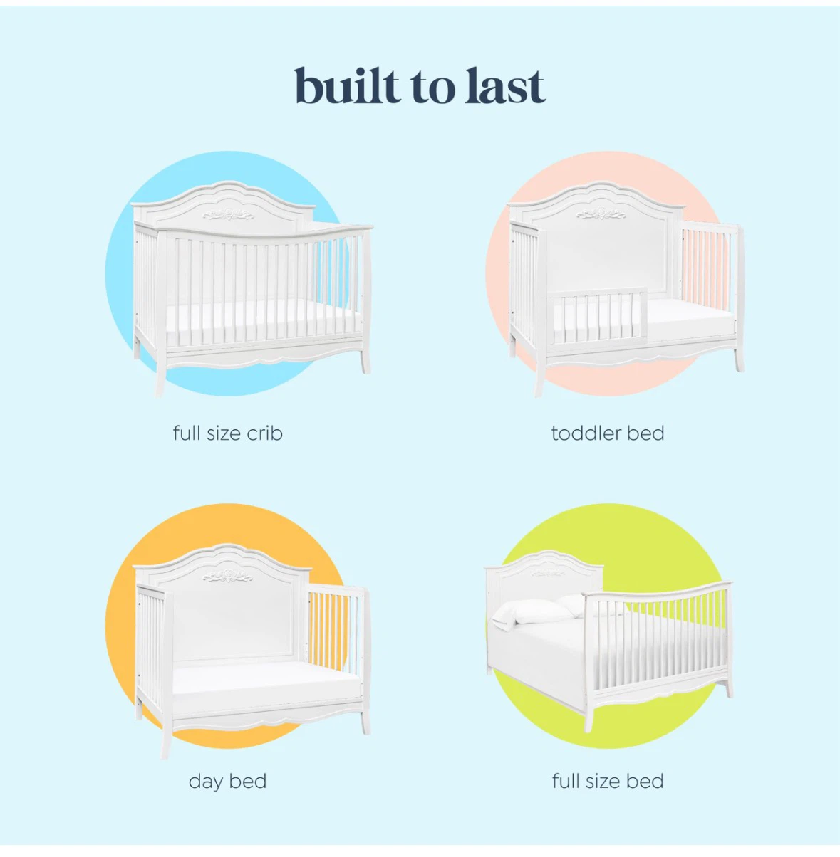 Storkcraft White 4-in-1 Convertible Crib - photo 5