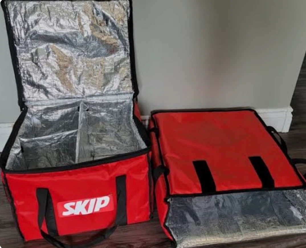 SkipTheDishes Insulated Food Delivery Bags