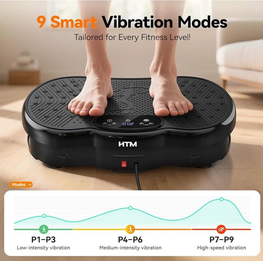 HTM Vibration Plate Machine with Resistance Bands