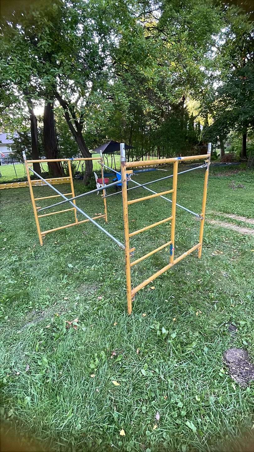 Yellow Scaffolding Frame