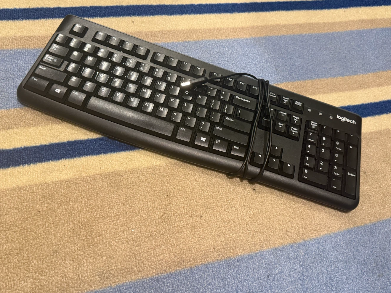 Logitech Keyboard, Acer Monitor, and Desktop Computer Bundle
