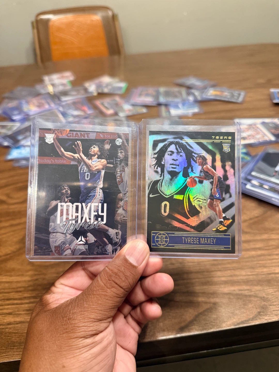 3 TYRESE MAXEY Panini ROOKIE CARDS Prestige & Luminance