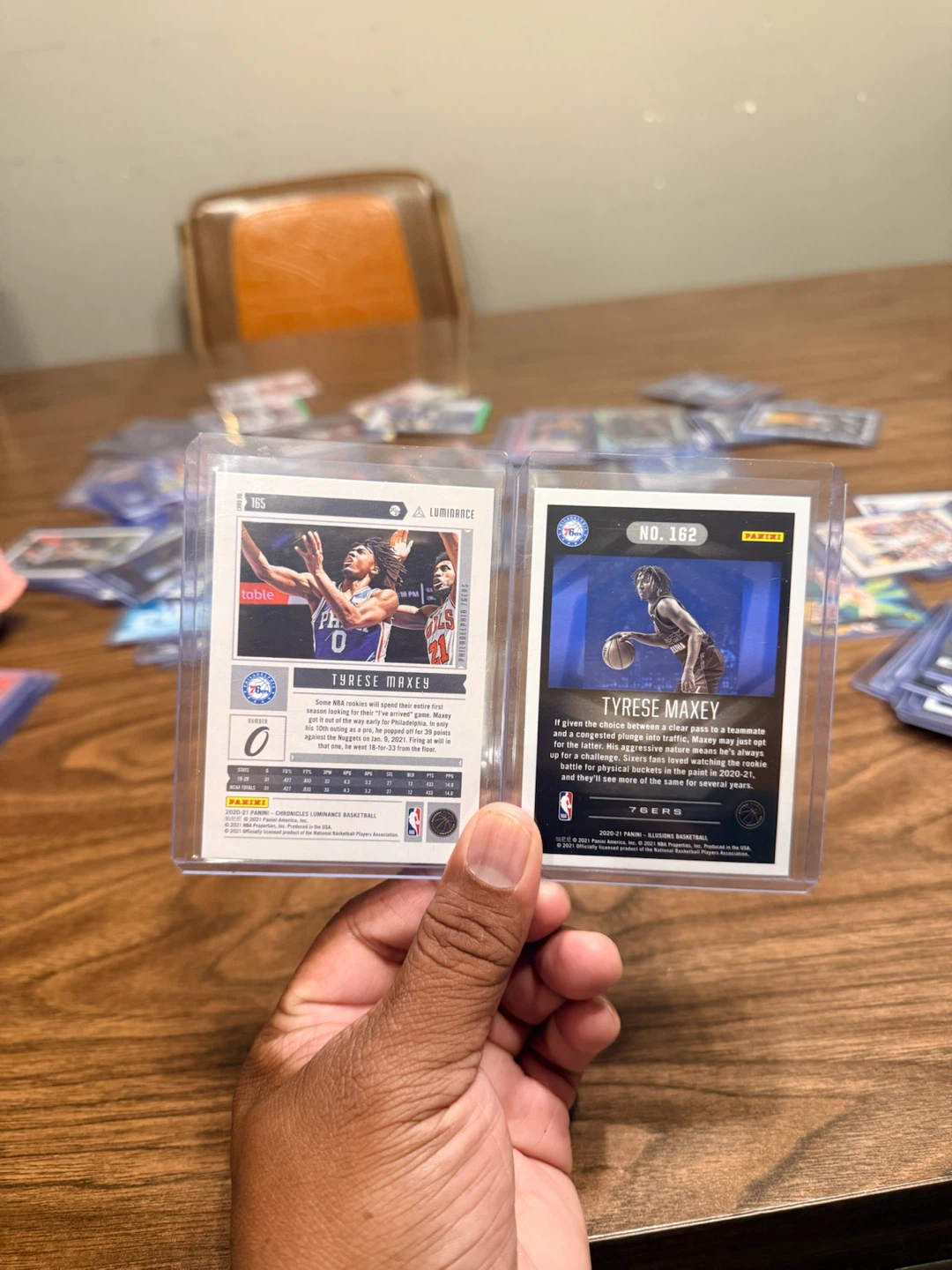 3 TYRESE MAXEY Panini ROOKIE CARDS Prestige & Luminance - photo 2