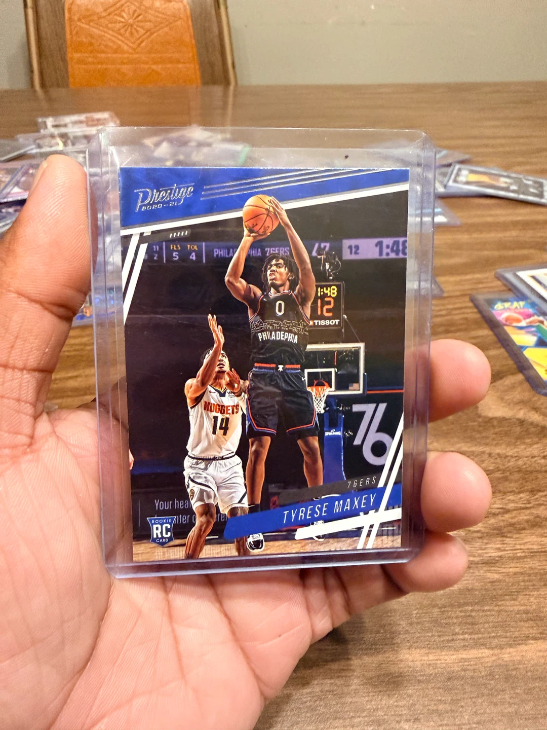 3 TYRESE MAXEY Panini ROOKIE CARDS Prestige & Luminance - photo 3