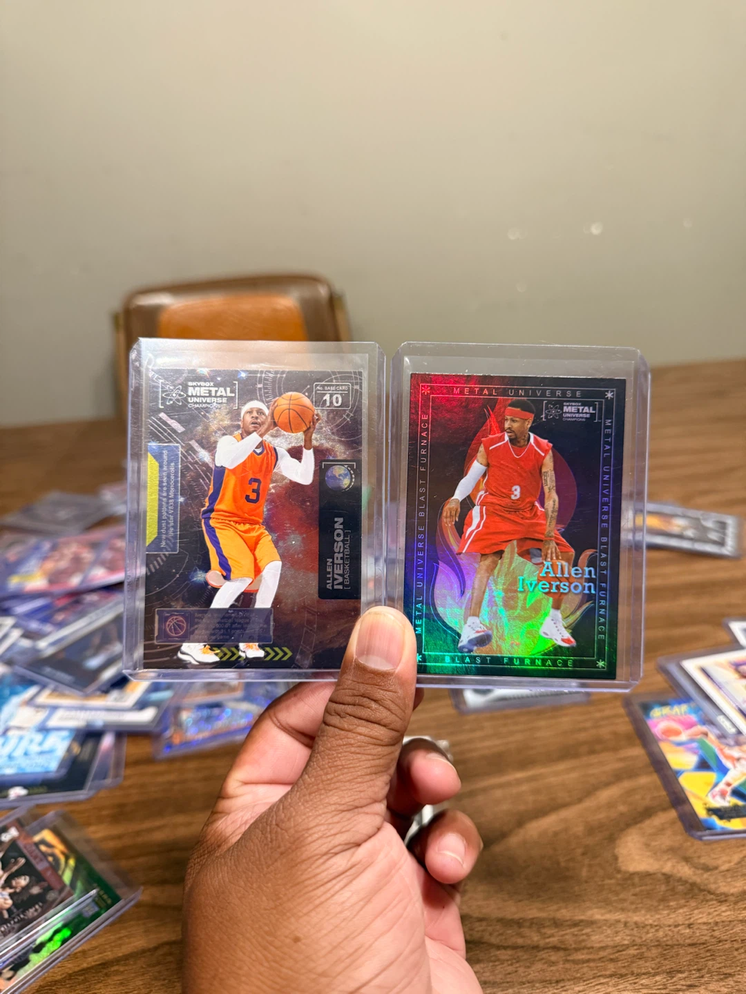 ALLEN IVERSON Metal Universe Basketball Cards
