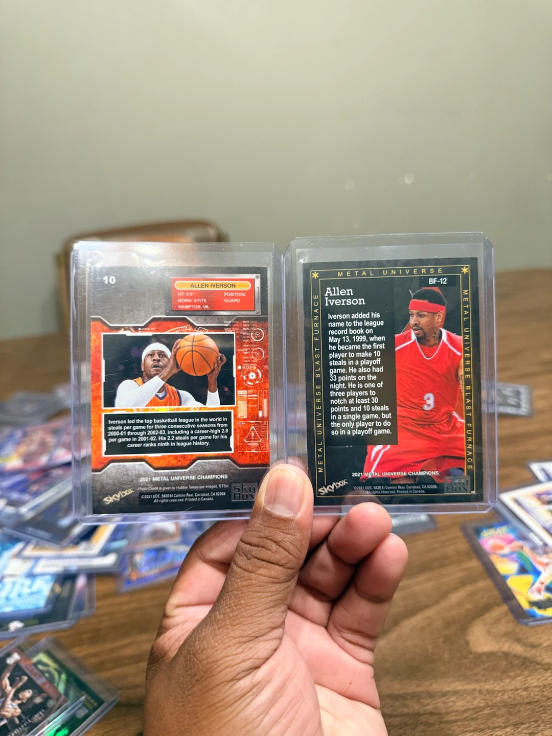 ALLEN IVERSON Metal Universe Basketball Cards - photo 2
