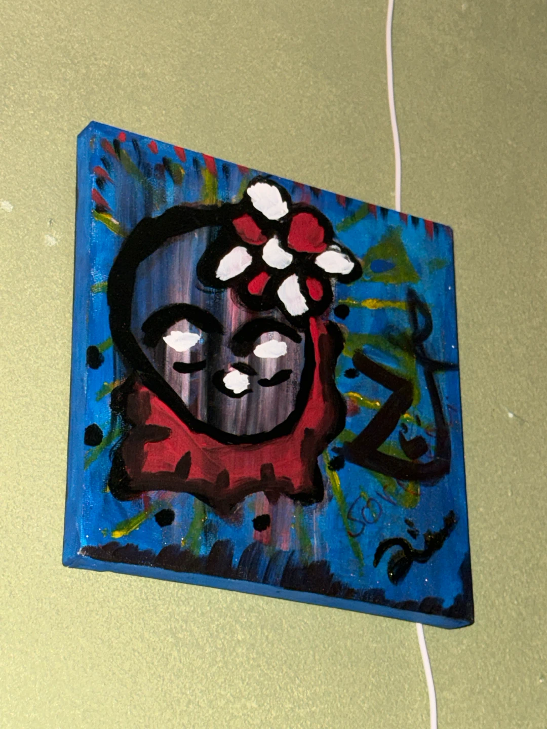 Handmade Abstract Face Painting