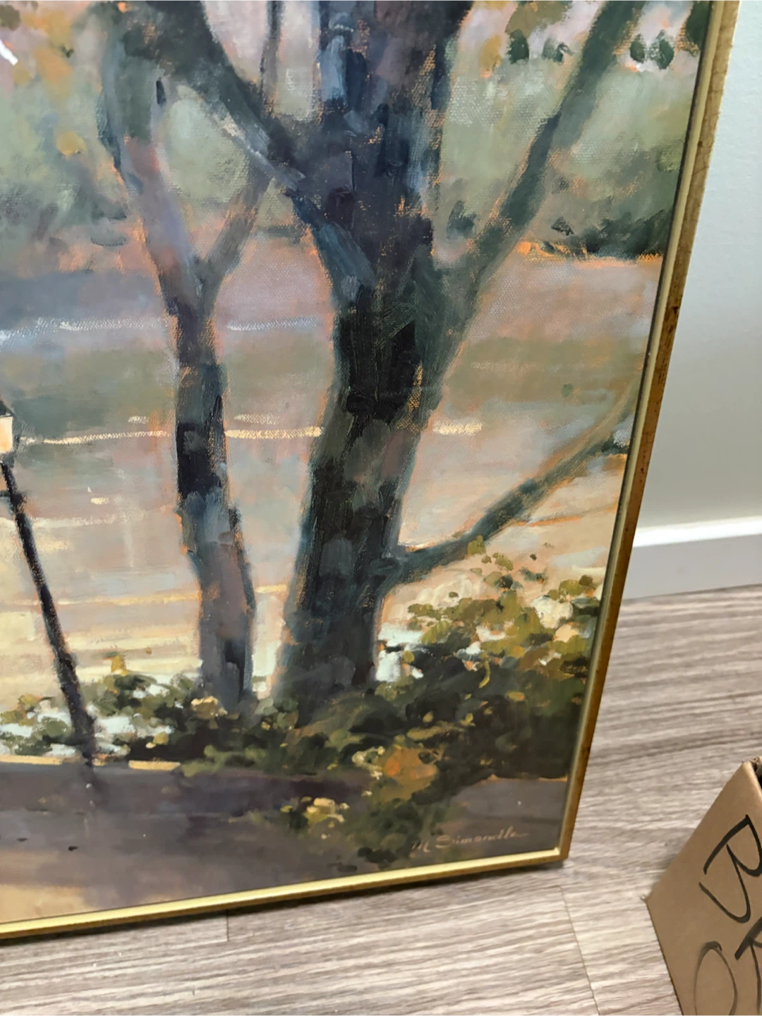 Beautiful M. Simonette Painting (Paris on canvas) - photo 3