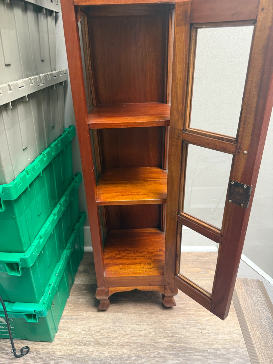 Wooden Display Cabinet with Glass Doors - photo 2