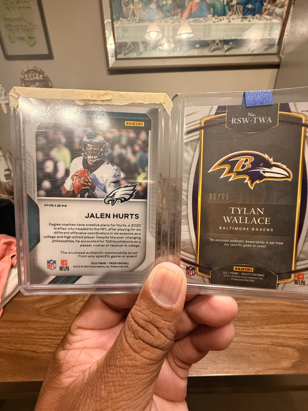 JALEN HIRTS & TYLAN WALLACE ROOKIE # CARDS MEMORABILIA - photo 2