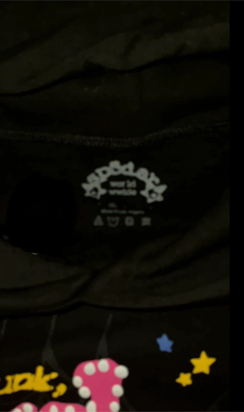 Black sp5der P*NK V2 hoodie - photo 4