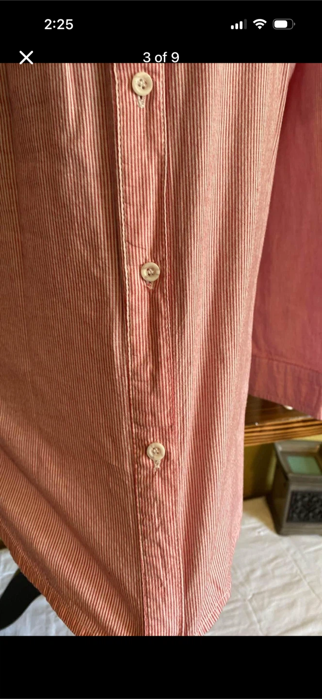 Bluenotes Striped Button Down Shirt Blouse - photo 3