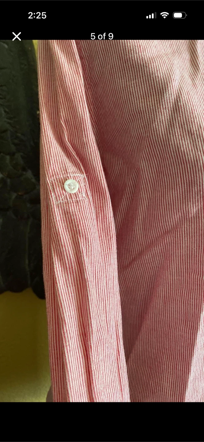 Bluenotes Striped Button Down Shirt Blouse - photo 5