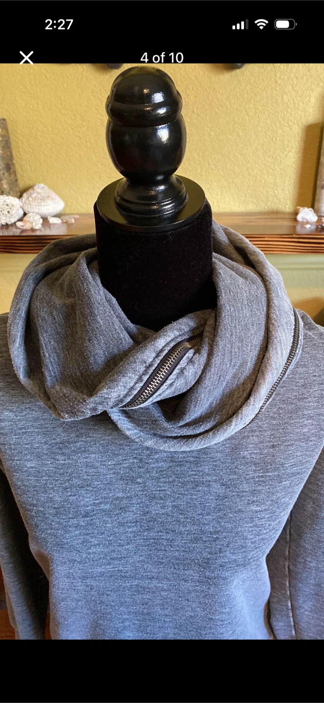 Desires Cowl Neck With Zipper Sweatshirt - photo 4