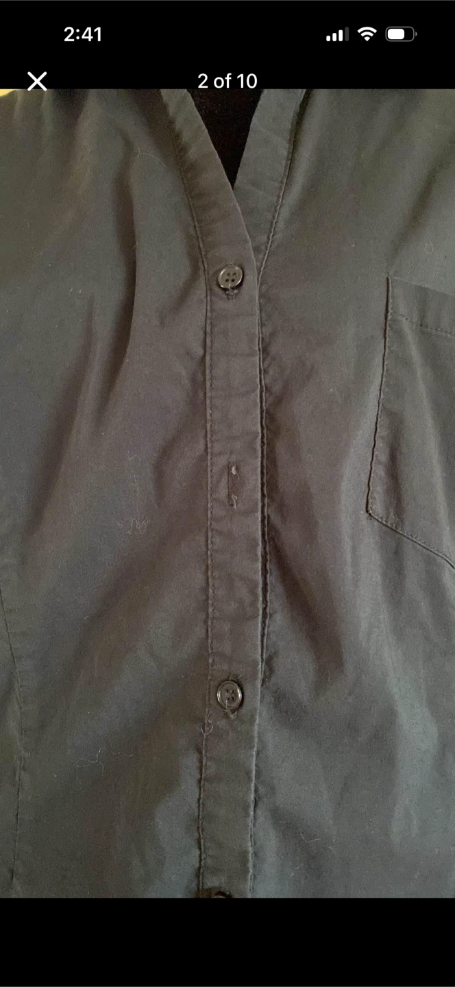 Le Chateau Button Up Dress Shirt Top - photo 2