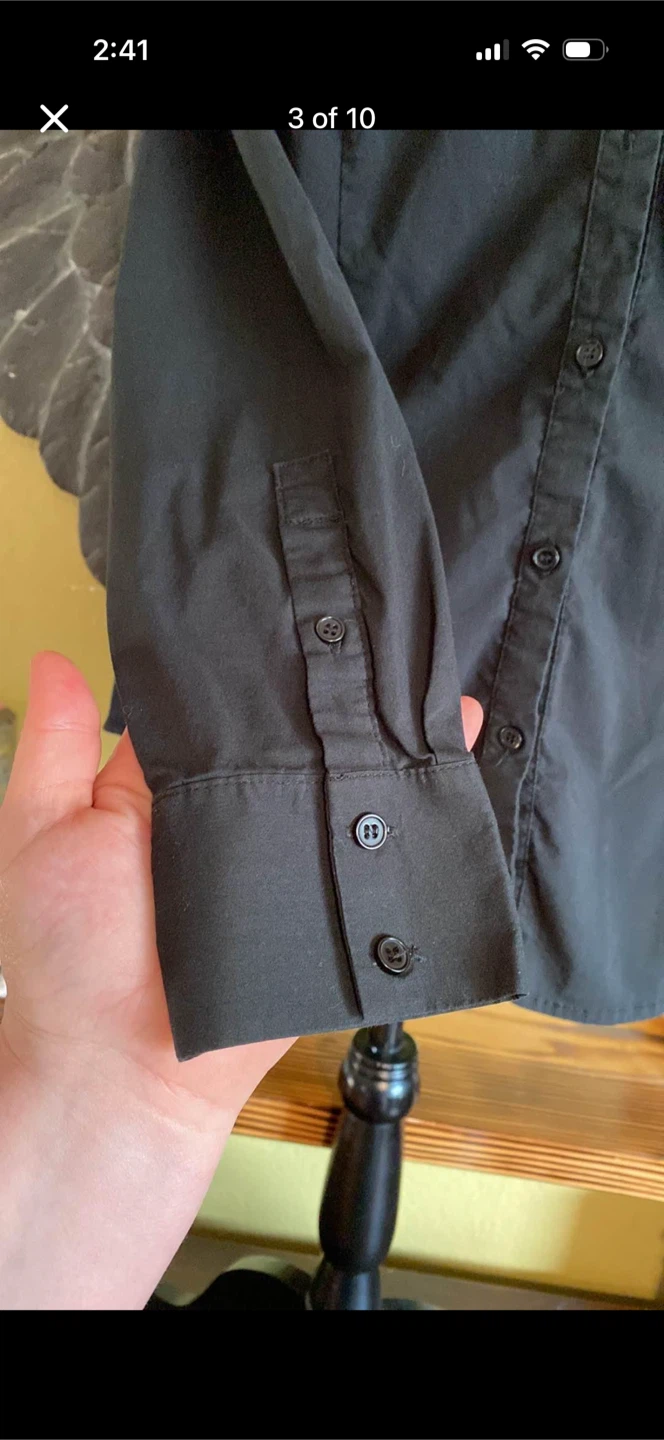 Le Chateau Button Up Dress Shirt Top - photo 3