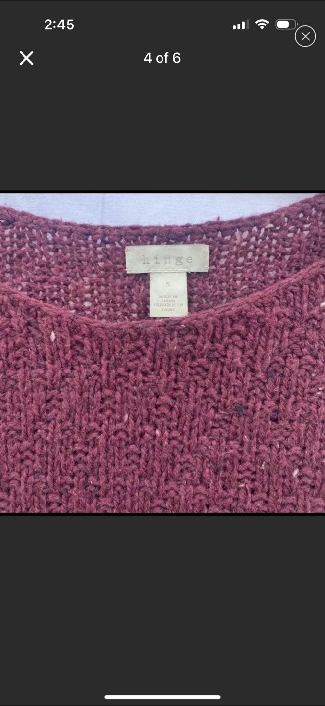 Hinge Marilyn Off The Shoulder Sweater New - photo 4