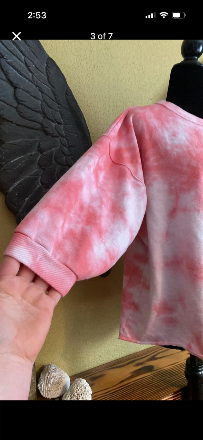 Gap Oversized Tie Dye Crew Crop Sweater - photo 3