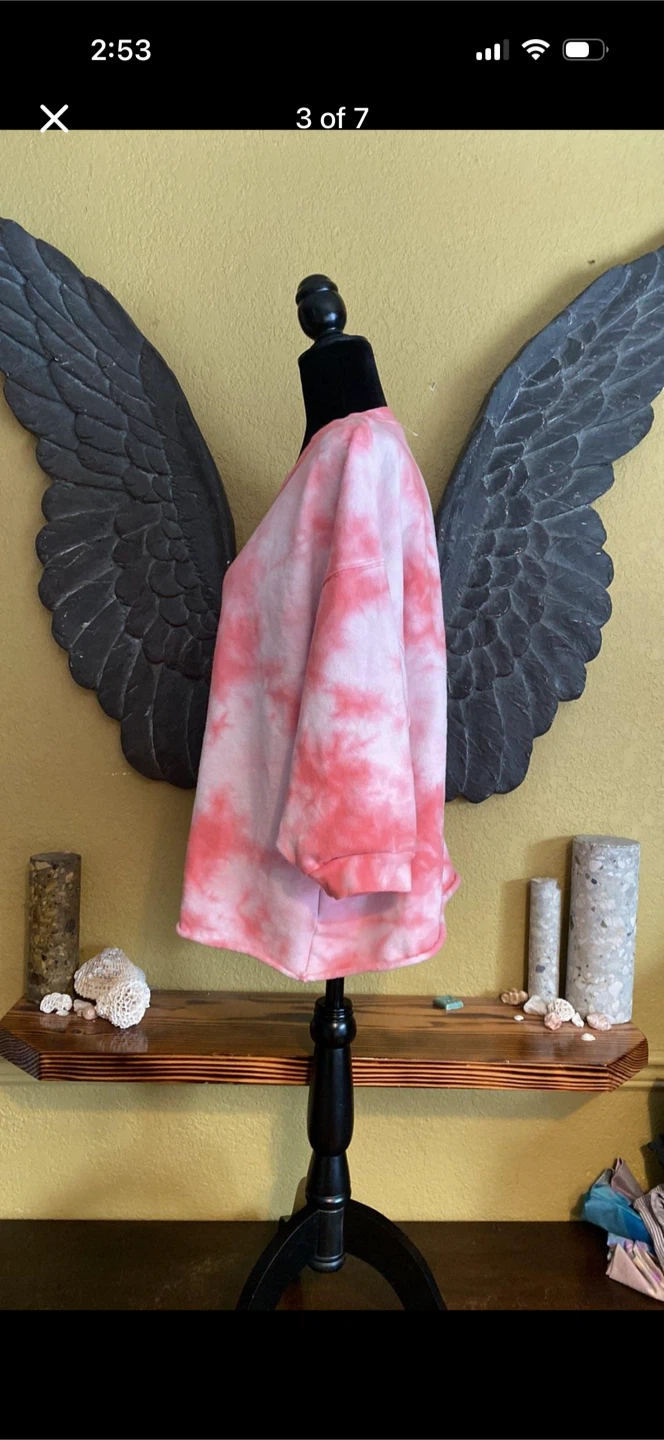 Gap Oversized Tie Dye Crew Crop Sweater - photo 4