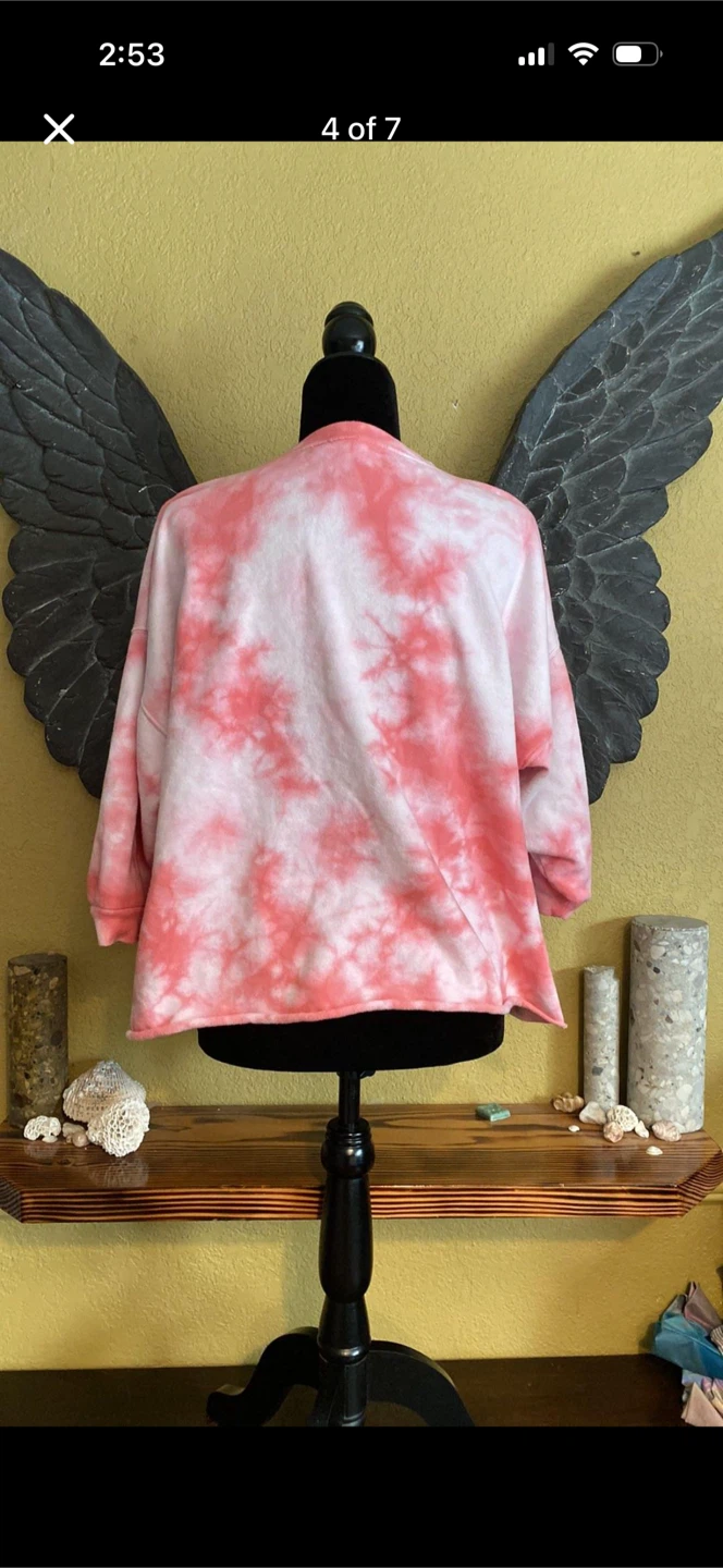 Gap Oversized Tie Dye Crew Crop Sweater - photo 5