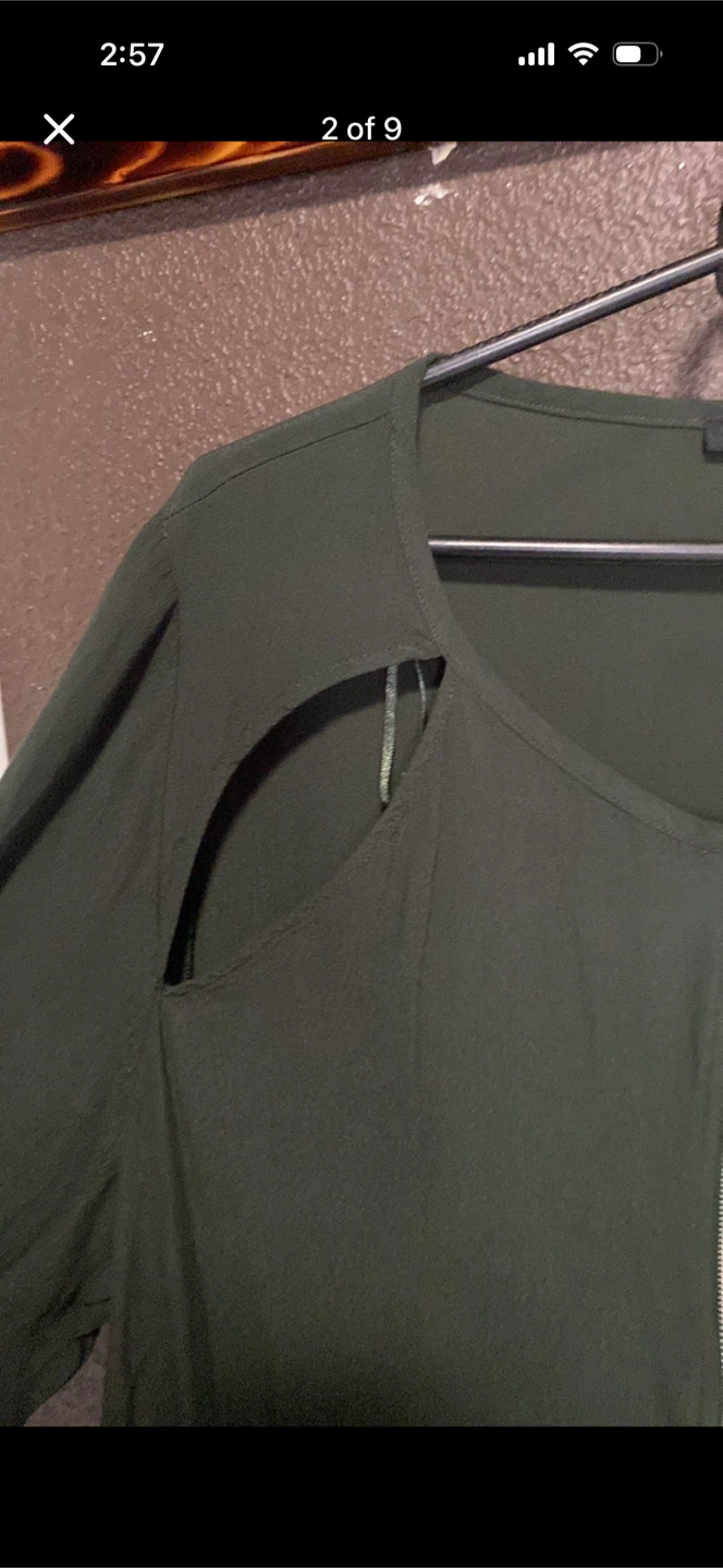 Love & Legend Flowy Blouse With Open Slits On Upper Chest - photo 3