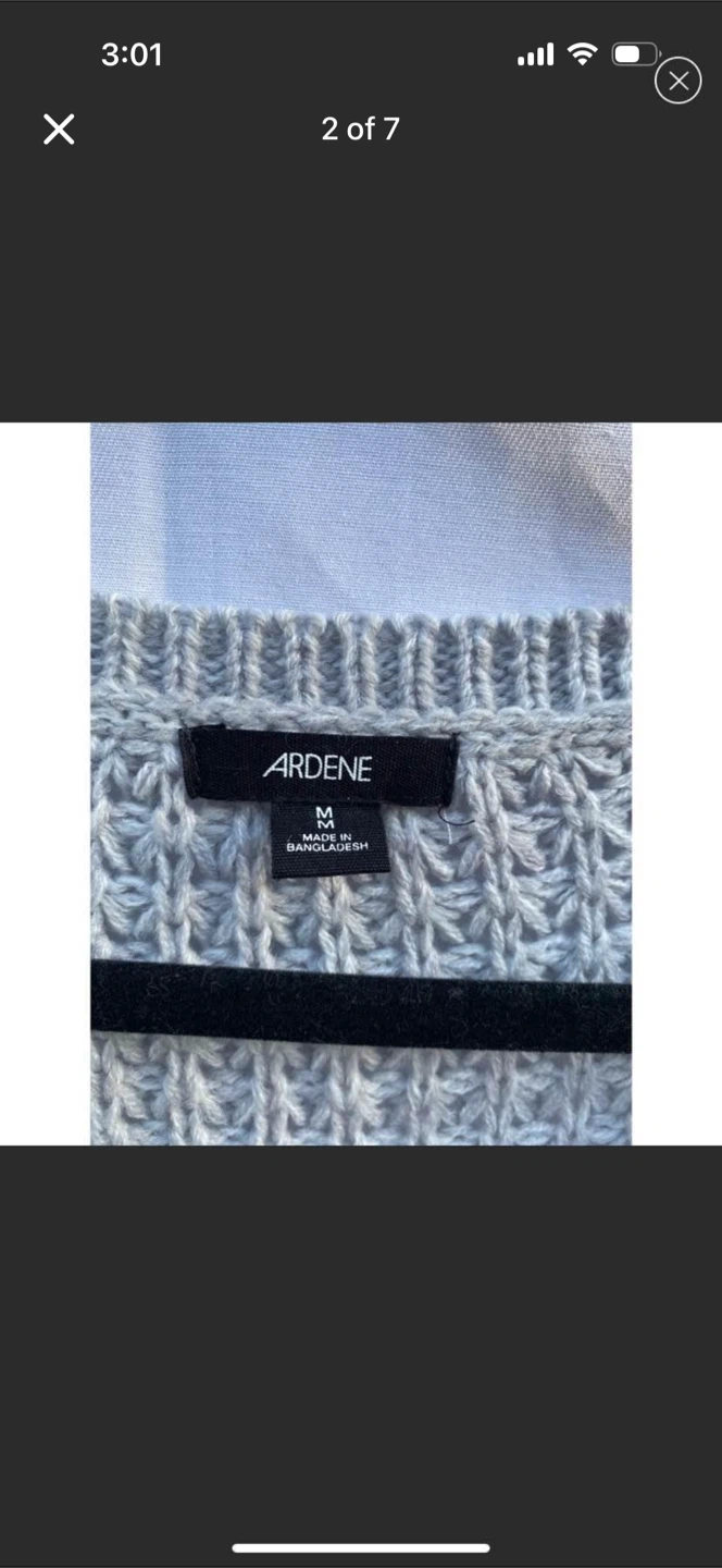 Ardene Gray Chunky Knit V-neck Sweater - photo 2