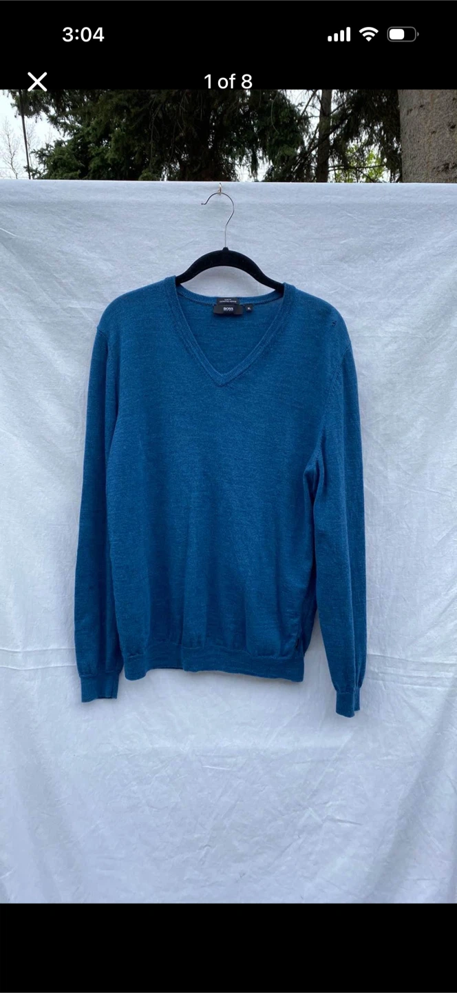 Hugo Boss V-neck Dress Sweater